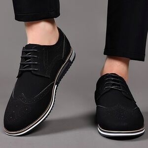 Breeze Mens Suede Brown Dress Shoes British Style Business Shoe British …